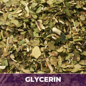 Yerba mate leaf in glycerin
